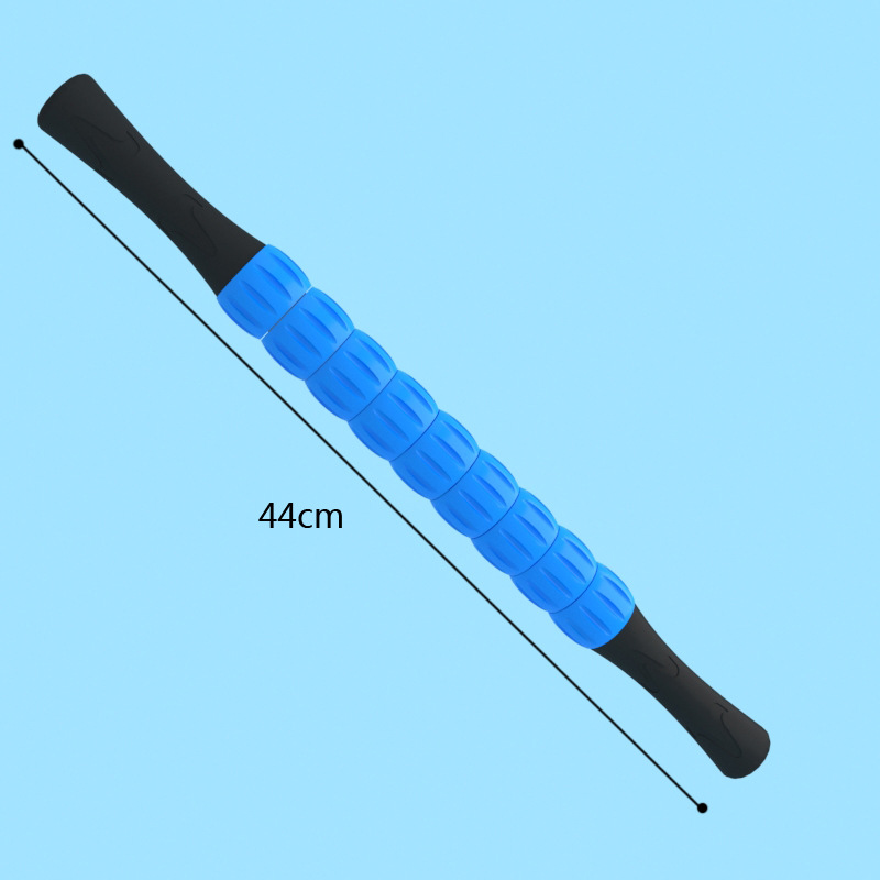 Yoga columna de masaje palo relajación muscular Rodillo de rodillo de la pantorrilla delgada Lobo diente palo Bola de espina eje de espuma de una sola pieza de entrega