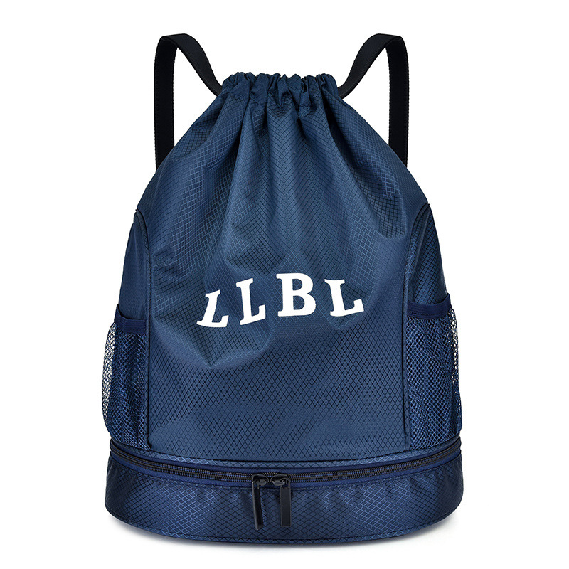 Cordón de nylon mochila simple ligero cordón bolsa de fitness viaje portátil casual nylon cordón bolsa image 14