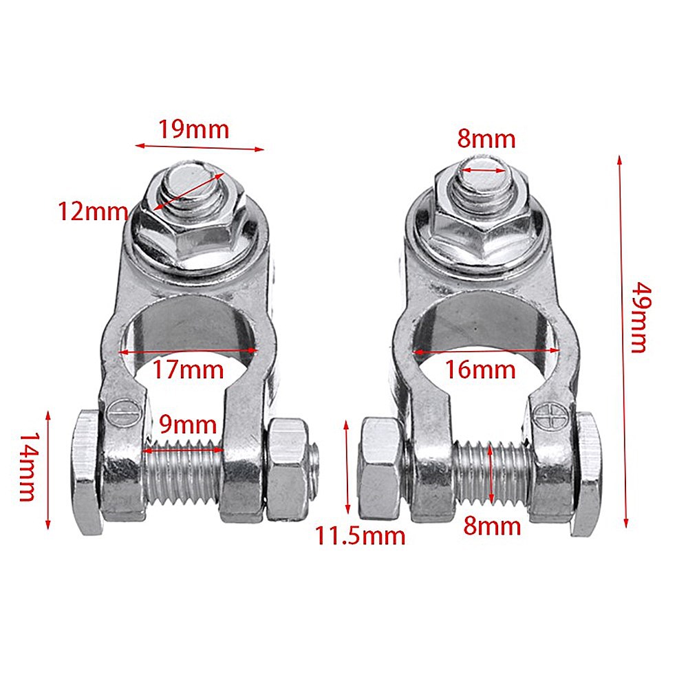 Cable conector accesorio terminal pila tapa clip de carga aleación de zinc aleación de aluminio automóvil batería terminal pila cabeza