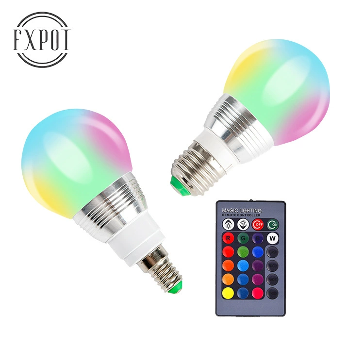 Поставка в день отправки 3W RGB Bubble Lights Q4, светодиодные цветные светильники для настольного тенниса, пульт дистанционного управления
