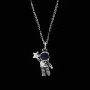 Brand necklace for beloved, Japanese school skirt for elementary school students, astronaut, space pendant, simple and elegant design