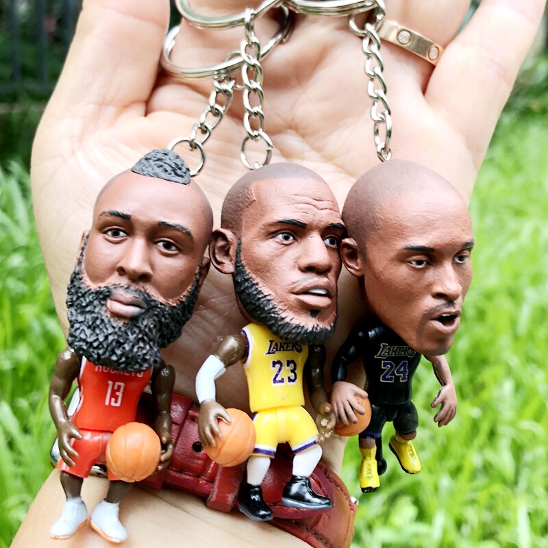 Basketball Fan Kobe James Wade Letter Song Irving Curry Durant Doll Keychain Bag Pendant Basketball Fan Kobe James Wade Letter Song Irving Curry Durant Doll Keychain Bag Pendant