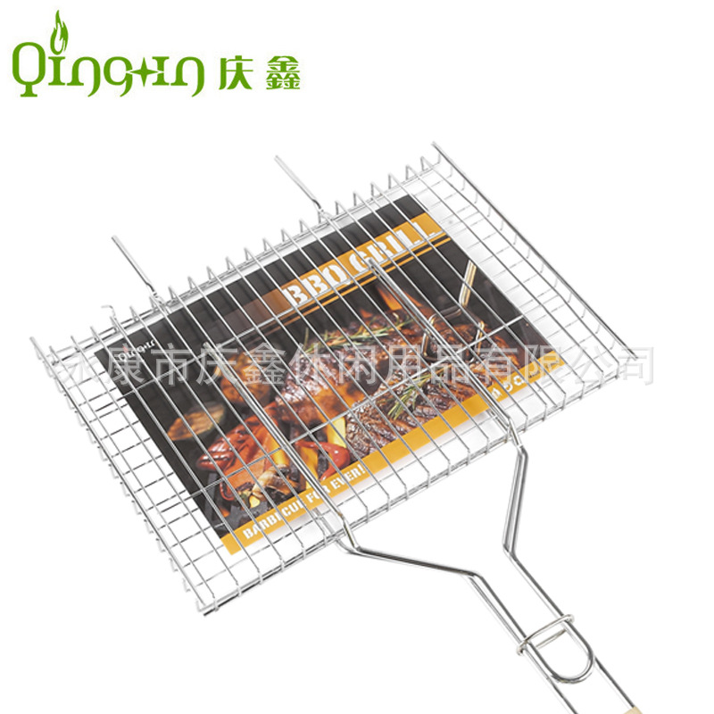Fabricantes SUMINISTRO DE ACERO INOXIDABLE barbacoa red barbacoa pescado clip de barbacoa portátil pequeño clip de carne image 2