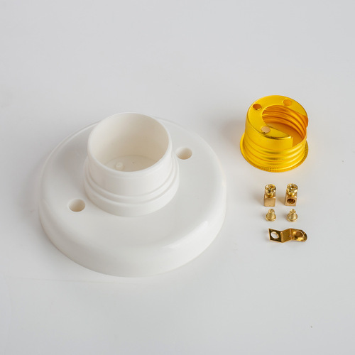 Exposed round E27 screw lamp holder plastic temperature aging test lamp accessories wholesale