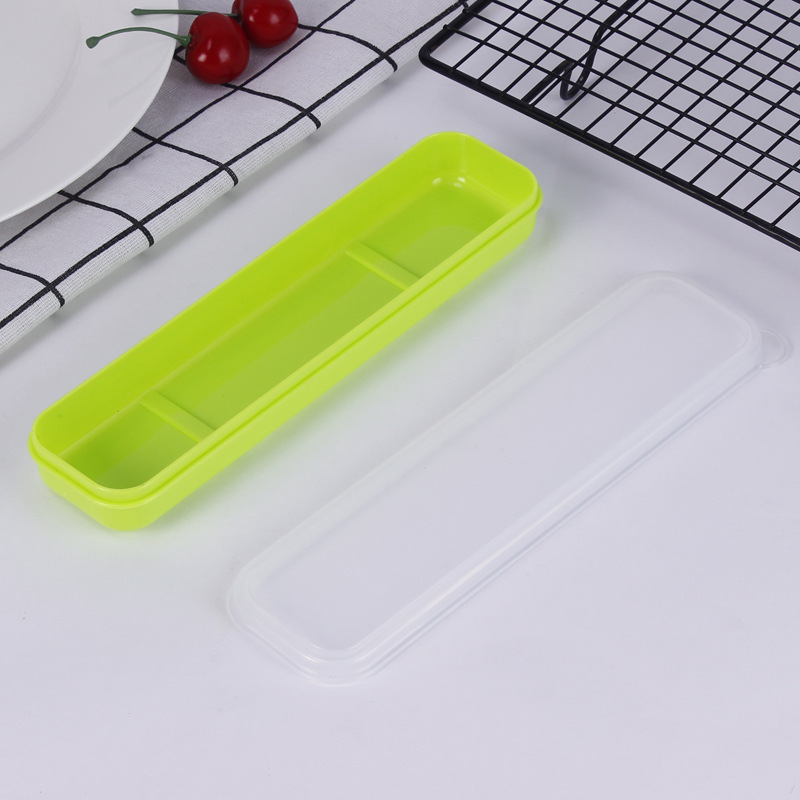 プラスチック製携帯食器箱 チーズ保存空箱 学生用箸・スプーン卸売|undefined