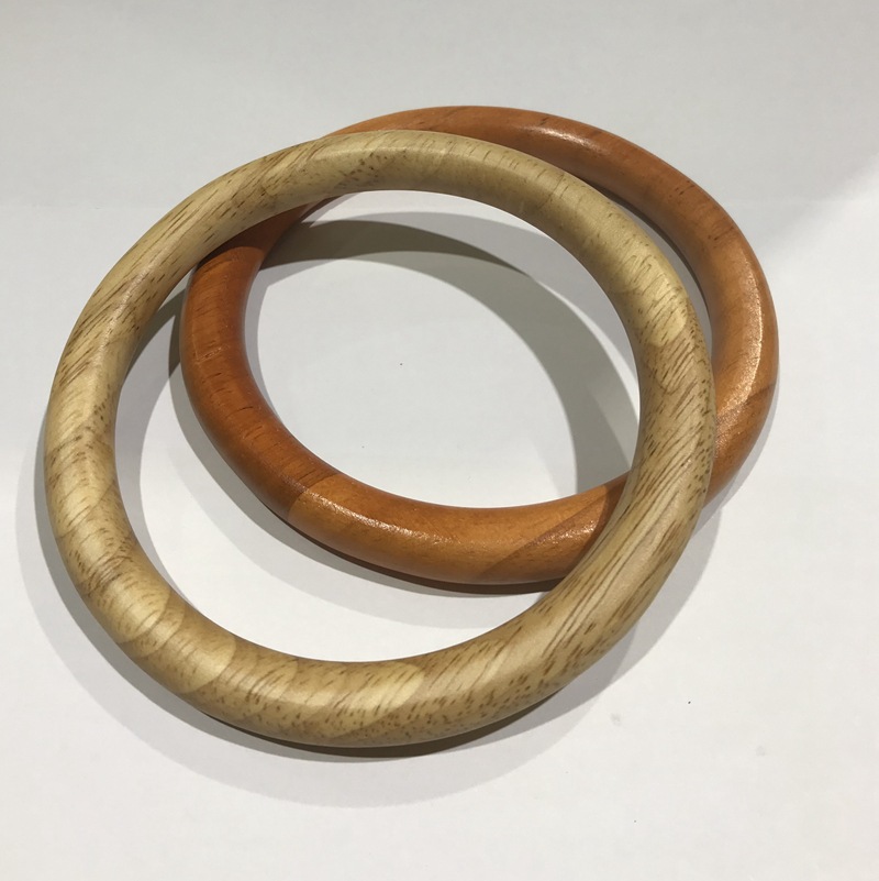 Aro Madera Mango 12cm — Accesorio para Bolsos Artesanales