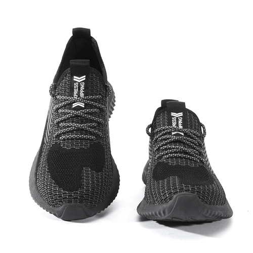 Cross-border flying weaving labor protection shoes for men, breathable, anti-smash and anti-puncture work shoes, steel toe safety shoes, fashion and leisure manufacturers