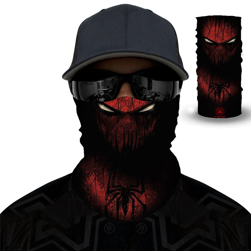 2025 Wild Skull Direct Sales Personalized Mask Cycling Facial Mask Magic Headband Sports Scarf Ice Silk Mask