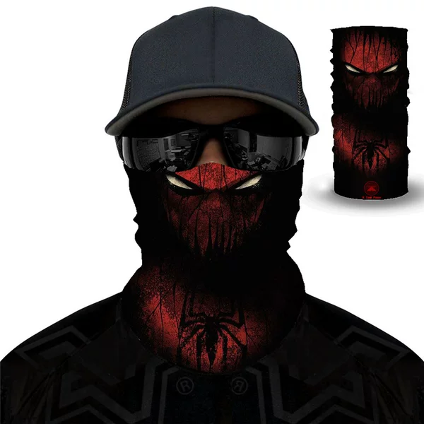2025 Wild Skull Direct Sales Personalized Mask Cycling Facial Mask Magic Headband Sports Scarf Ice Silk Mask