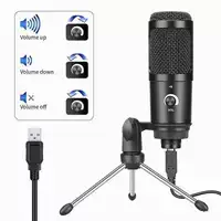USB микрофон компьютерная запись видеоконференция Голосовая игра онлайн живое Караоке Настольный микрофон обучающий микрофон