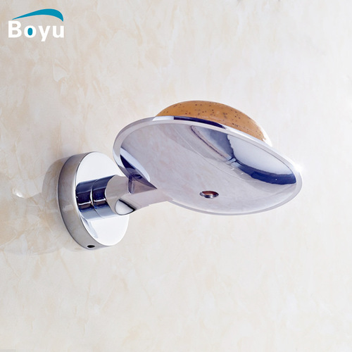 Cross-border foreign trade stainless steel soap box bathroom soap rack wall hanging creative drain bathroom soap net hotel soap dish