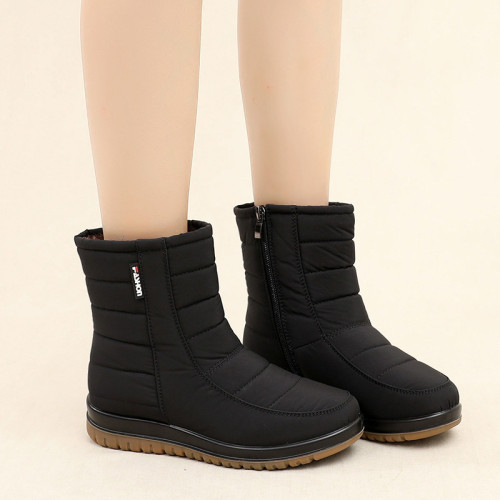 Snow boots for women  new style plus velvet, thickened, non-slip, warm and waterproof, middle-aged and elderly cotton shoes, mother's boots, women's short boots