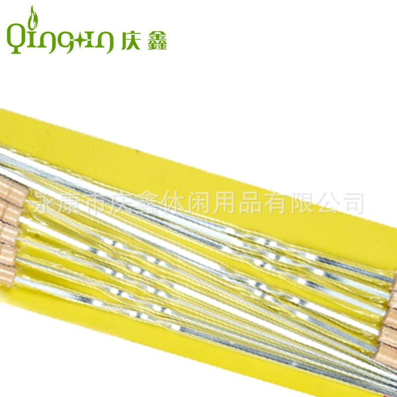 FUENTE fabricante 10 mango de madera política de tarjeta de succión barbacoa pinchos herramientas anti-escaldado mango de madera aguja de barbacoa