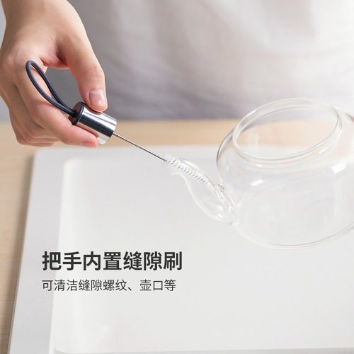 Self-designed universal cup brush and pot brush household nylon long-handled brush bottle cup brush no dead ends cleaning brush