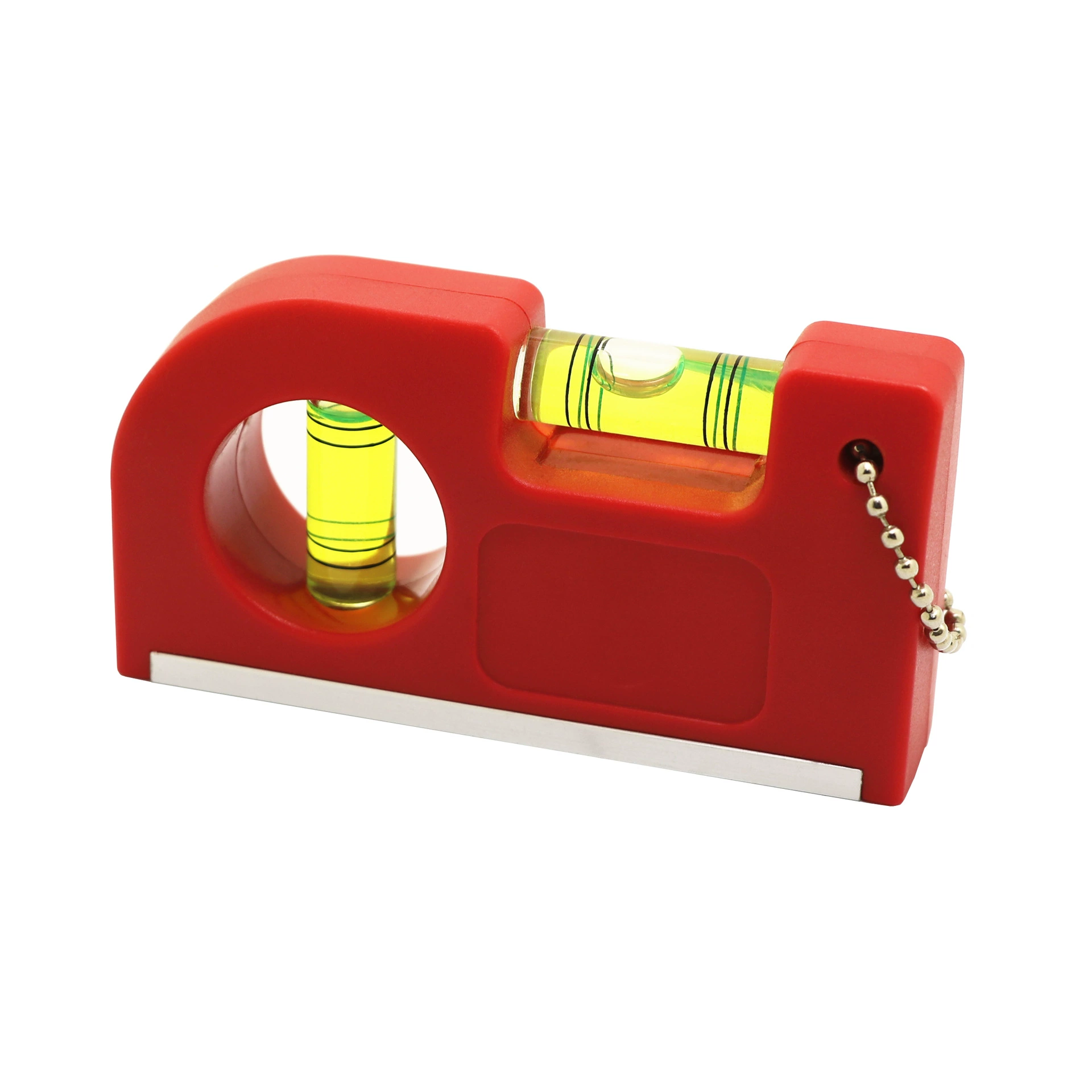 Foreign trade direct supply mini plastic horizontal foot hanging chain waist torpedo levels, convenient strong magnetic aluminum alloy model