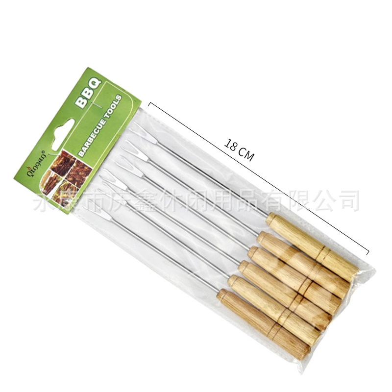 FUENTE fabricante seis pequeño tenedor barbacoa especial barbacoa utensilios de barbacoa suministros para hornear