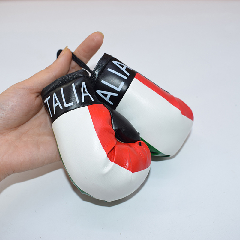 イギリス/ドイツ/イタリア国旗の手袋のペンダントはミニボクシングの手袋の自動車の中のペンダントの装飾品をシミュレーションします。|undefined
