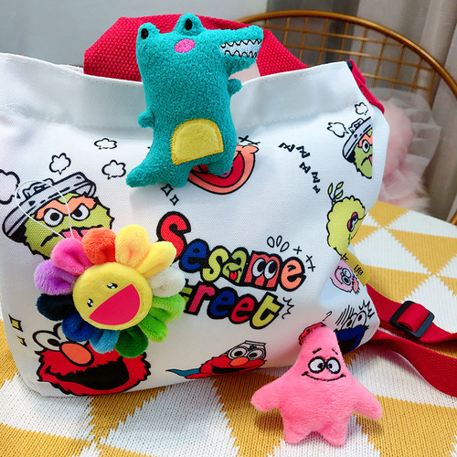 Brooch sunflower pendant Stitch bag pendant plush doll panda accessories pin ins jewelry