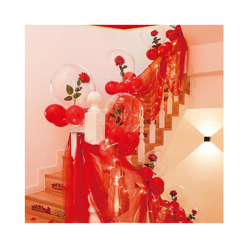 Wedding celebration supplies stair handrail gauze curtain new house decoration creative balloon set wedding room layout garland