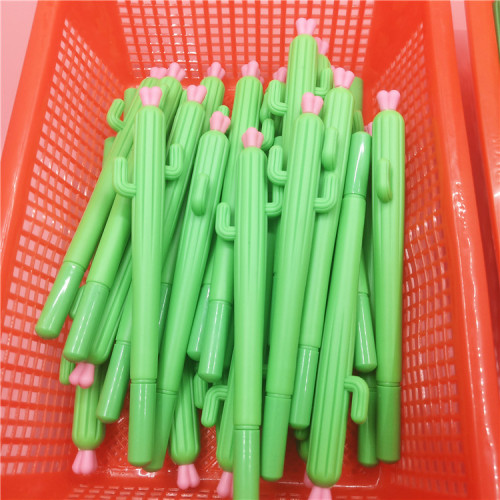 Creative cactus plant black signature pen office water pen student stationery exam gel pen vegetable radish pen