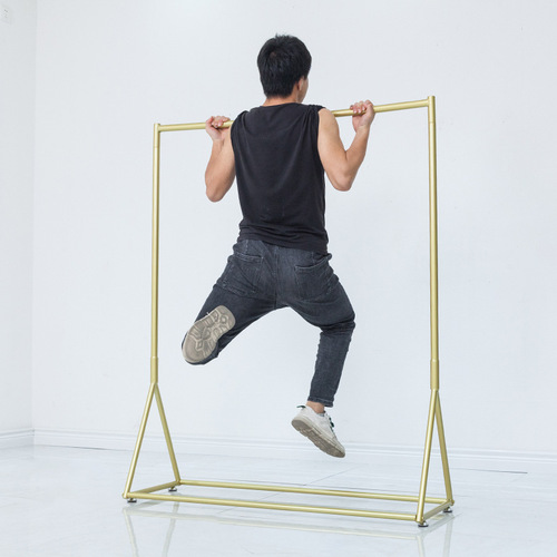 Women's clothing store clothes racks floor-standing display shelves nano gold iron clothing store display racks removable clothes racks