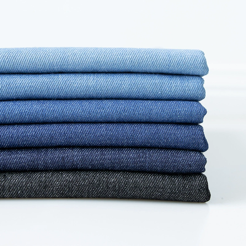 10 унций хлопок 10 пряжа выстиранная саржа джинсовая рубашка джинсы Молодежная ткань одежда сумка ткань