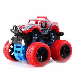 Children's inertial four-wheel drive off-road vehicle simulation stunt swing car shockproof anti-Fall model toy stall supply wholesale
