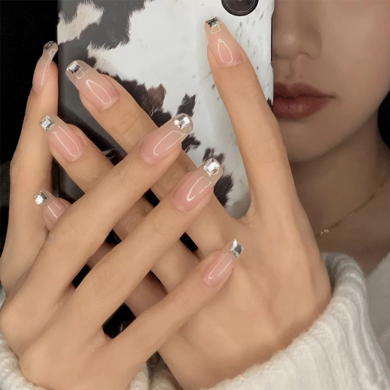 2022 nuevo Diamante de uñas de celebridades en línea en caja AB mezclado de uñas diamante plano sexo opuesto redondo DIY decoración de uñas