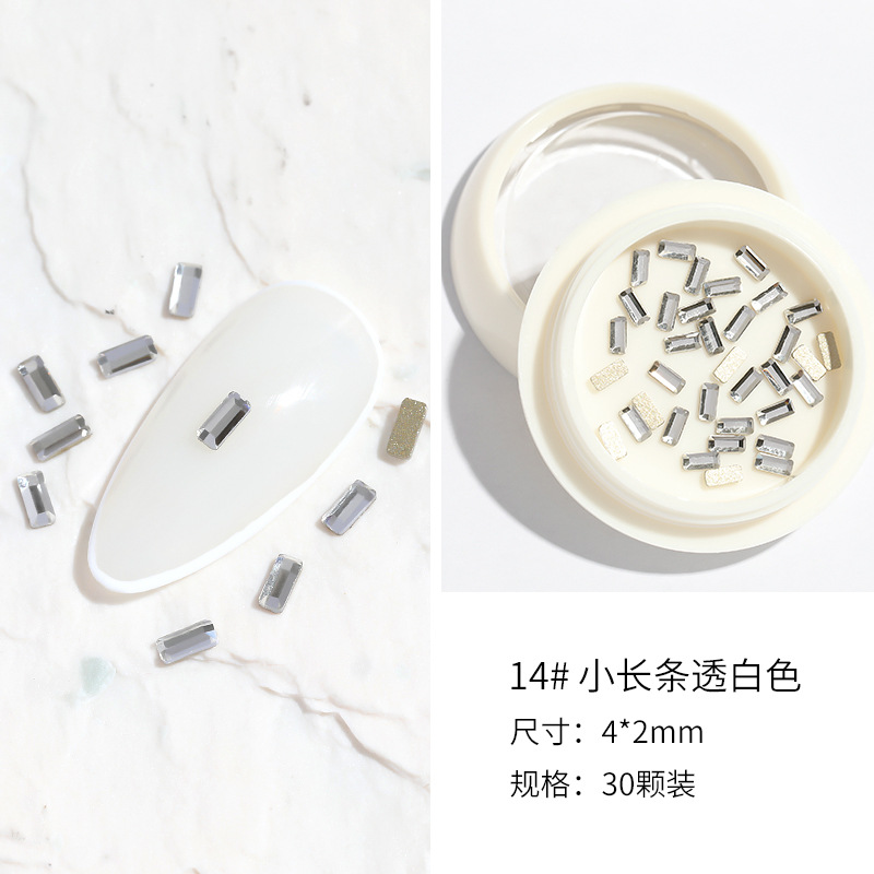 2022 nuevo Diamante de uñas de celebridades en línea en caja AB mezclado de uñas diamante plano sexo opuesto redondo DIY decoración de uñas