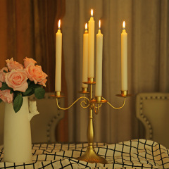 American hotel wedding western restaurant candlelight dinner candle holder table decorations 135-head iron candlestick