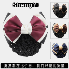 韩国头花网兜护士空姐饰品发网职业带网酒店银行移动物业员工发夹