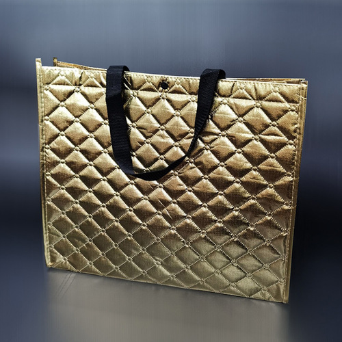 Black Colorful Print Non-woven Bag Advertising Shopping Handbag Creative Exquisite Gift Clothing Packaging Bag Available for Customization