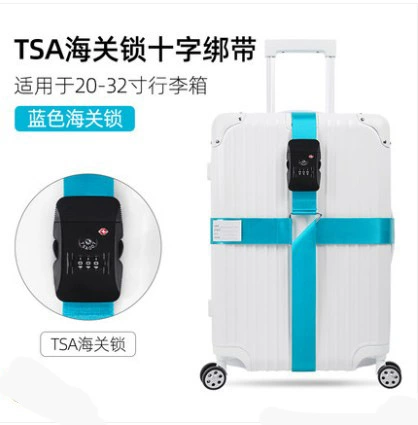 Ремень для багажа с замком TSA и кодовым шифром, укрепляющая упаковочная лента для коробки