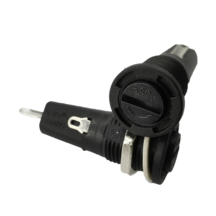 供应新进 6X30面板式保险丝座 R3-55卡扣 环保耐高温20A250V