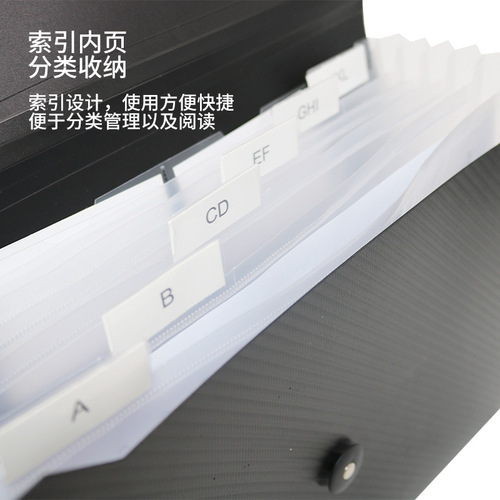 Three-in-One A4 Accordion Folder with 7 Compartments Conference Material Bag File Folder Briefcase with 13 Compartments Amazon Multi-Function Storage Organizer