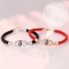 Angel's Eye Red Rope-UV-Sale Copper Plated Rose Gold