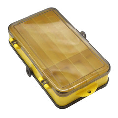 P type double-sided opening box portable bait storage box wooden shrimp box double-layer lure small accessories rock fishing box bait box