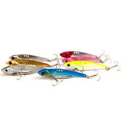 Wholesale Laser VIB Ordinary Jigging Shimmer Metal Lure Artificial Bait Crankbait Paddlefish