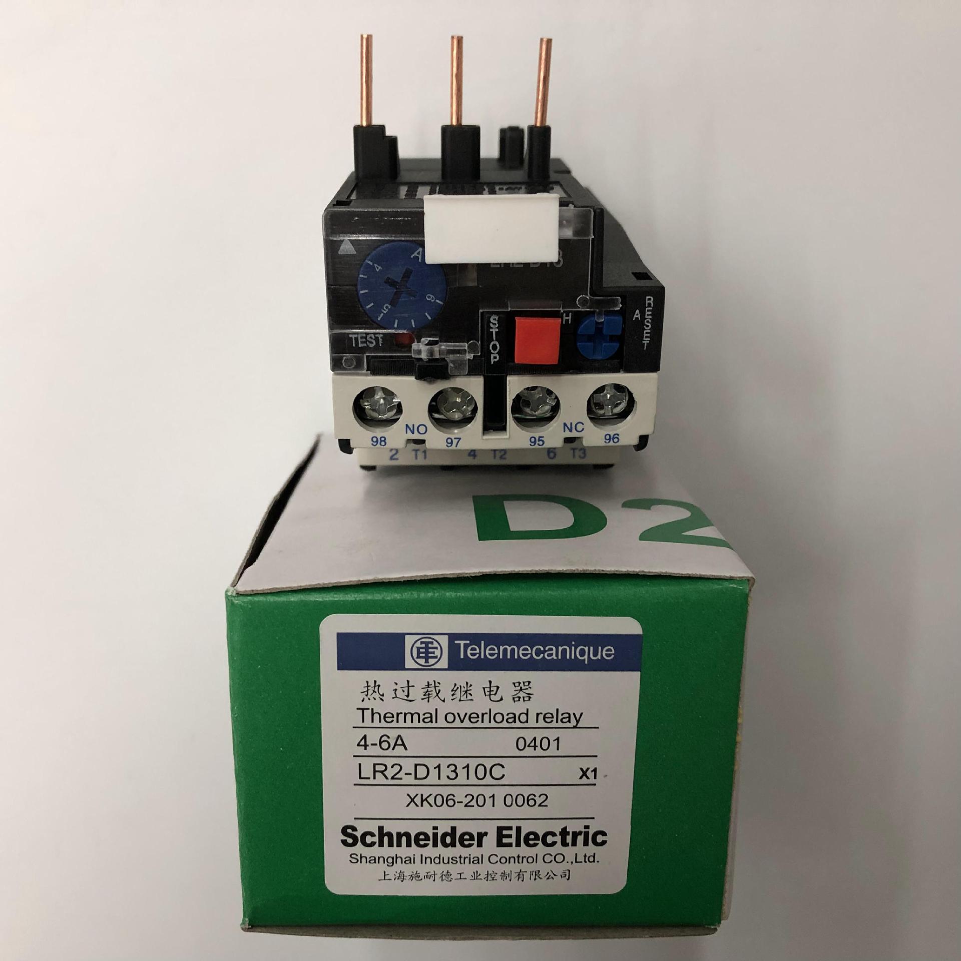原装正品LR2-D1310C 4-6A Schneider过流保护热过载继电器