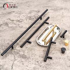 歐卡麗 鋁型材圓形拉手 抽屜拉手櫥櫃拉手衣櫃門加長金色黑色拉手
