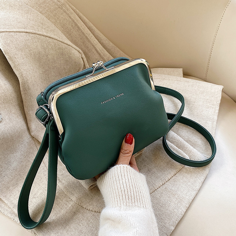Borsa a tracolla da donna, modello 2025, piccola, quadrata, alla moda, stile europeo e americano retrò, stile Ins._voghion.com