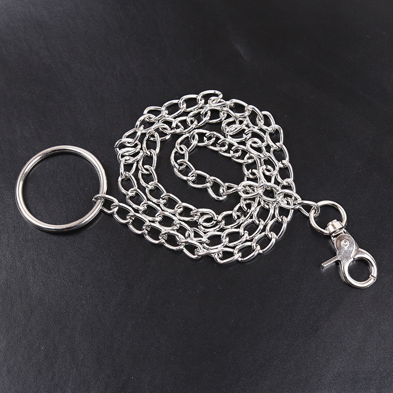 Sexo adulto suministros de cuero collar de la cadena de tracción collar accesorios perro cadena alternativa juguete vinculante