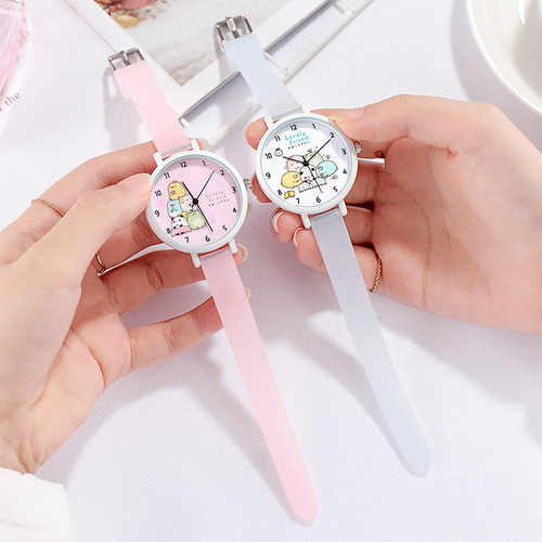 Fashion watch silicone quartz student watch luminous large dial women's watch women's watch foreign trade wholesale