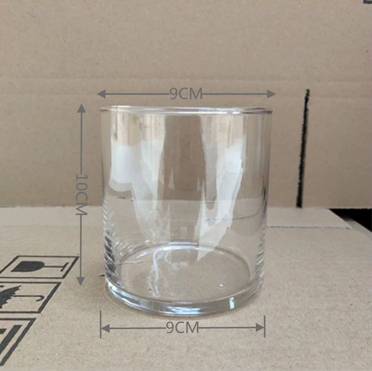 Оптовая Продажа с фабрики взрыв стекла маленькая прямая трубка Ваза бутылка для мяса гидропонная диаметр 9 см высота 10 см стеклянный подсвечник