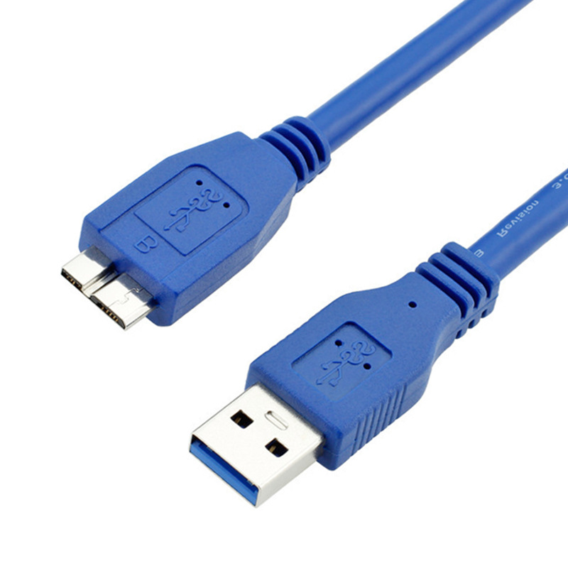 0.3-5 meter Micro data cable, USB 3.0A male to female, Micro USB cable for mobile phones and external hard drives.