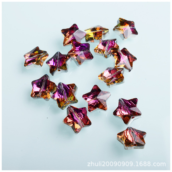 Crystal Pentagon 14mm multi -color optional Confucius star beads…