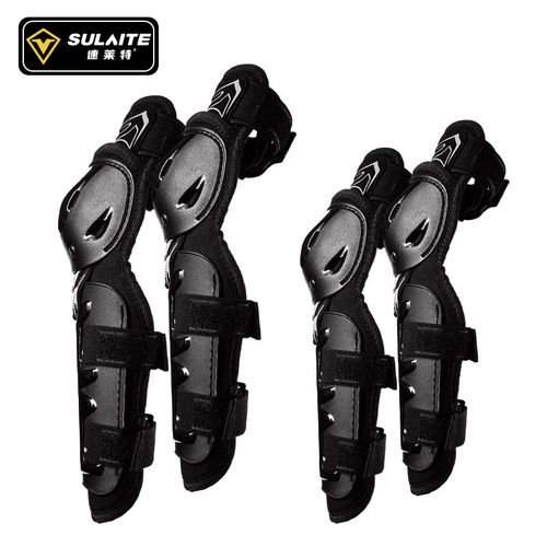 SULAITE summer motorcycle riding knee pads sports protective breathable leg pads and elbow pads windshield rider equipment