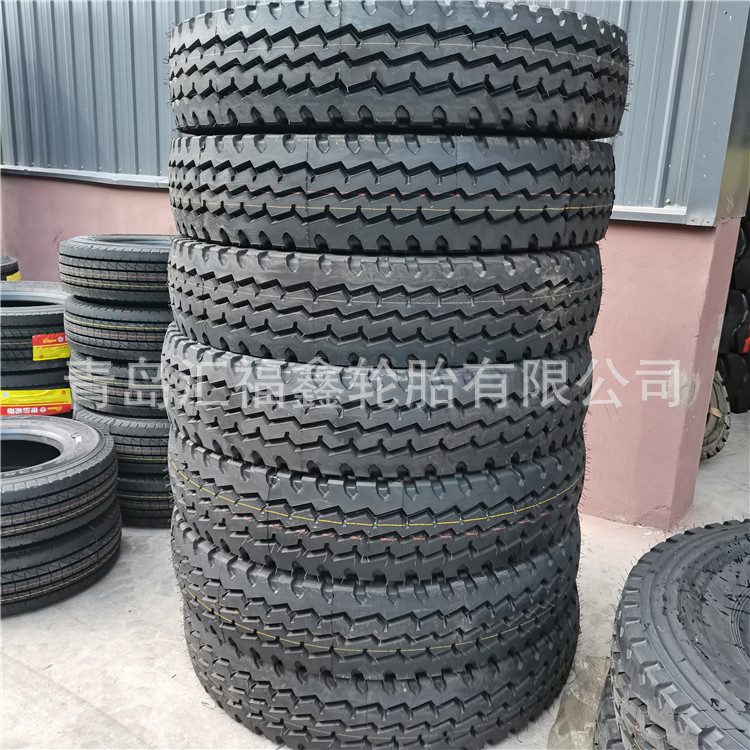 供应全钢卡车轮胎12.00R24老三线汽车吊轮胎配内胎垫带