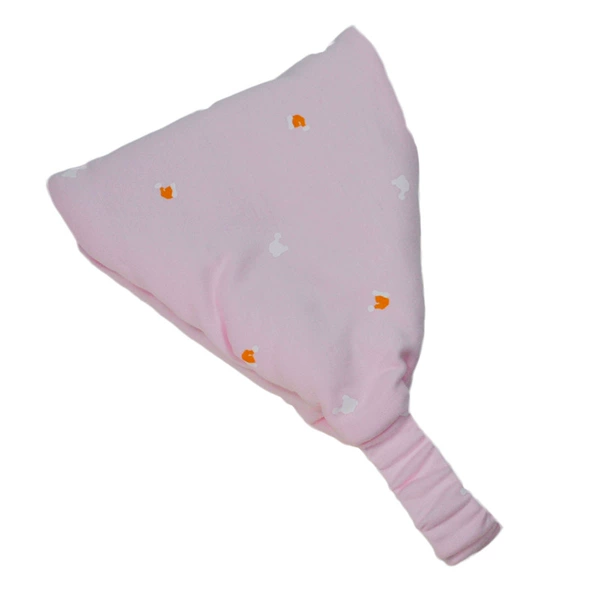 Light pink scarf with small hat (extra thick cotton)