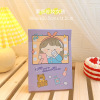 Cartoon folding table big cute handheld mirror for elementary school students, South Korea